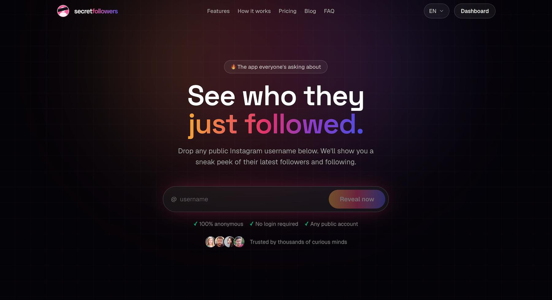 Secret Followers — slide 1 of 2